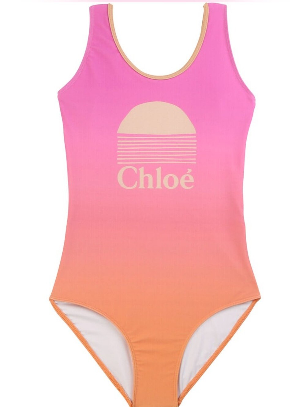 Chloé Girls Sunset Fade Ombré One-Piece Swimsuit